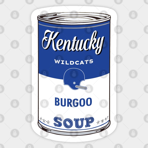 Kentucky Wildcats Soup Can Sticker by Rad Love